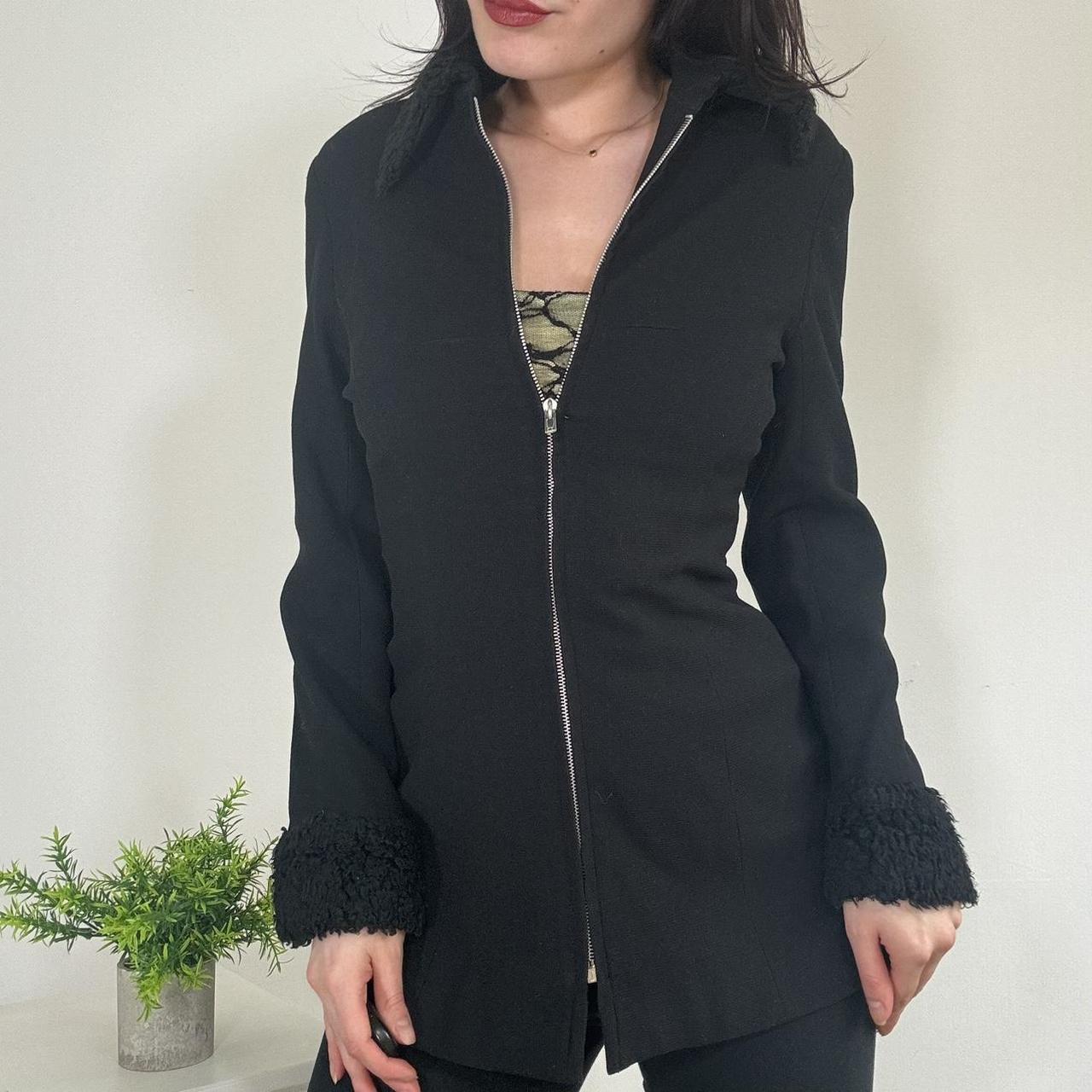 Vintage Black Fitted Jacket Jane Norman