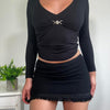 Vintage Black Mini Skirt Kookai