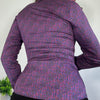 Vintage Officecore Purple Fitted Shirt