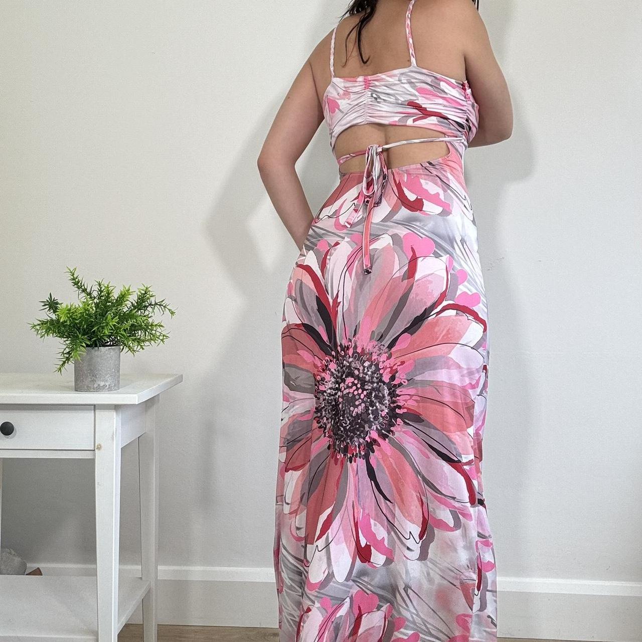 Vintage Pink Floral Maxi Dress Jane Norman