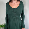 Vintage Green Babydoll Long Sleeve Top George