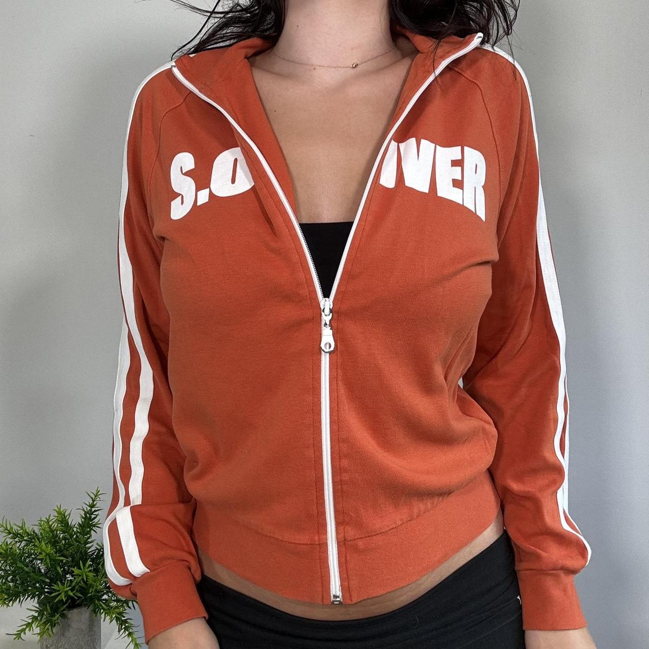 Vintage Orange Sports Jumper