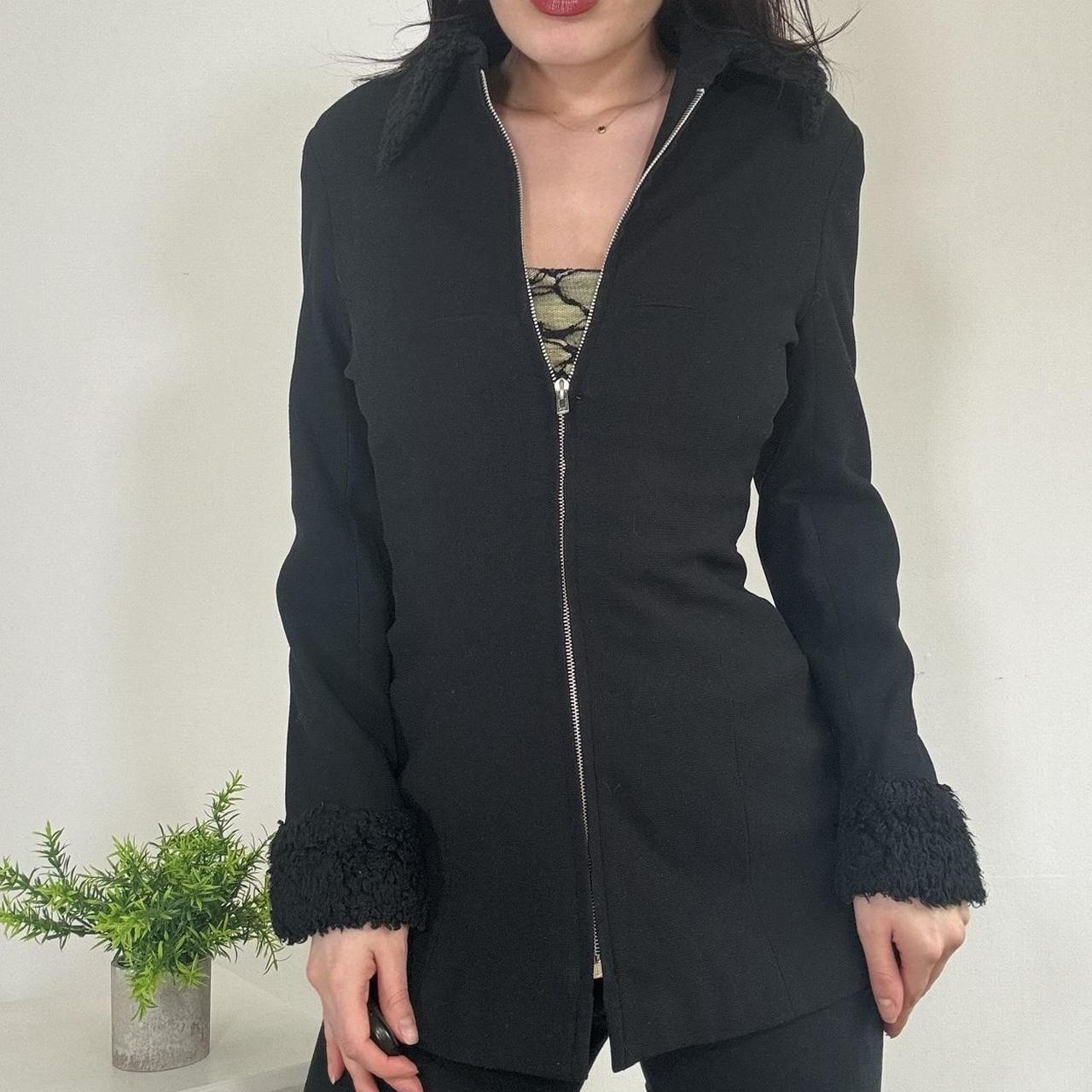 Vintage Black Fitted Jacket Jane Norman