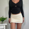 Vintage Cream Mini Skirt Kookai