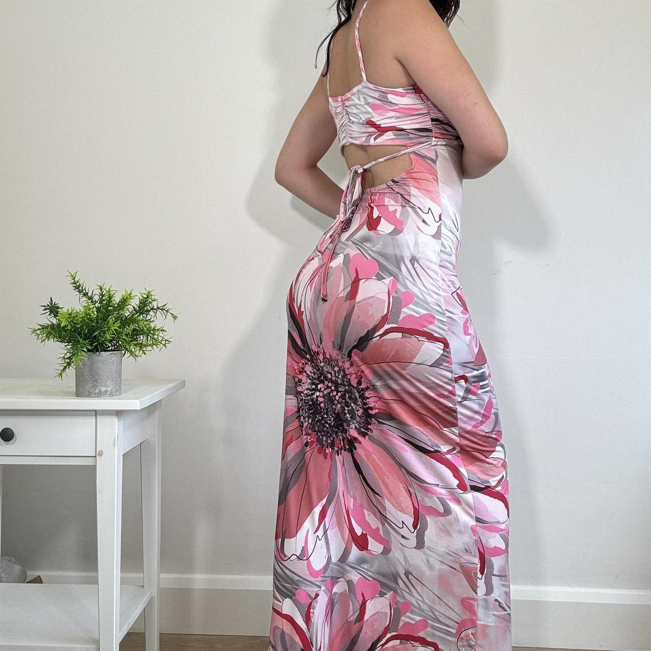 Vintage Pink Floral Maxi Dress Jane Norman