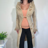 Vintage Tan Knit Long Cardigan Jane Norman