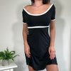 Vintage Black Preppy Mini Dress Morgan De Toi