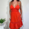 Vintage Red Babydoll Halter Dress BAY