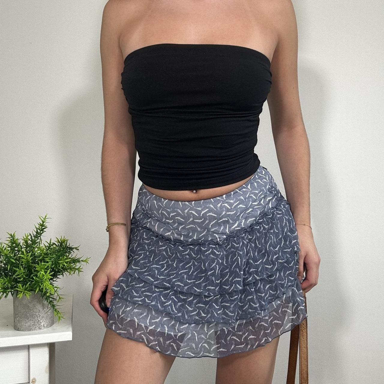 Vintage Blue Rara Mini Skirt