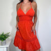 Vintage Red Babydoll Halter Dress BAY