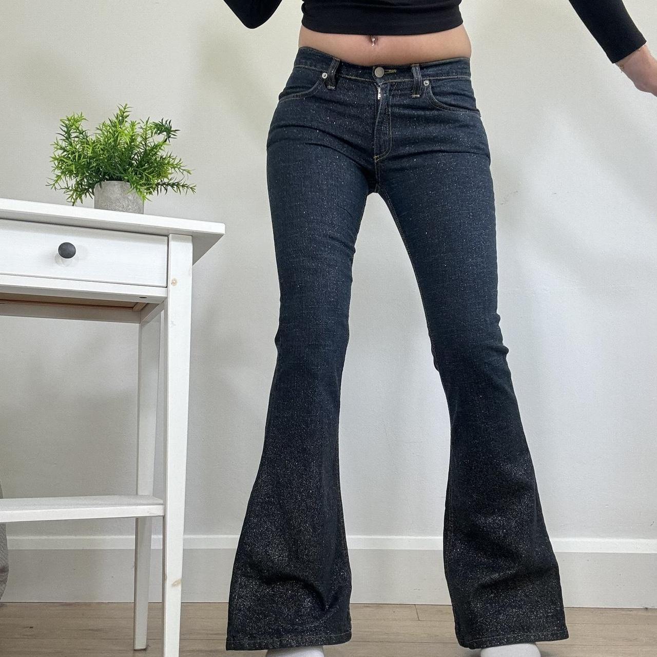 Vintage Glittery Embellished Jeans