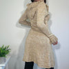 Vintage Tan Knit Long Cardigan Jane Norman