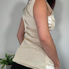 Vintage Cream Button Up Waistcoat