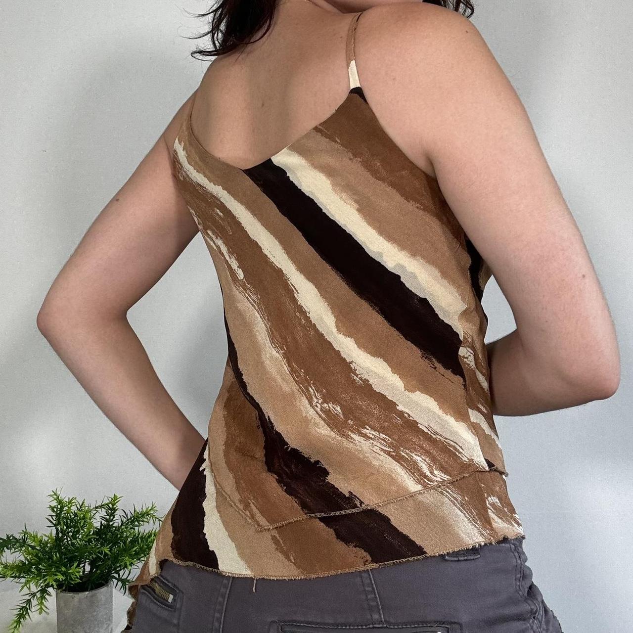 Vintage Brown Asymetical Cami Top