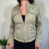 Vintage Khaki Utility Style Jacket Morgan De Toi