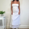 Vintage White Strapless Maxi Dress Jane Norman