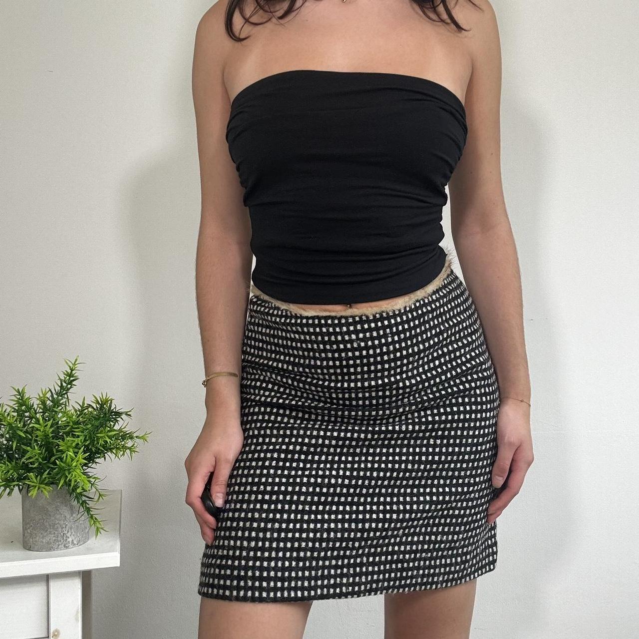 Vintage Check Mini Skirt