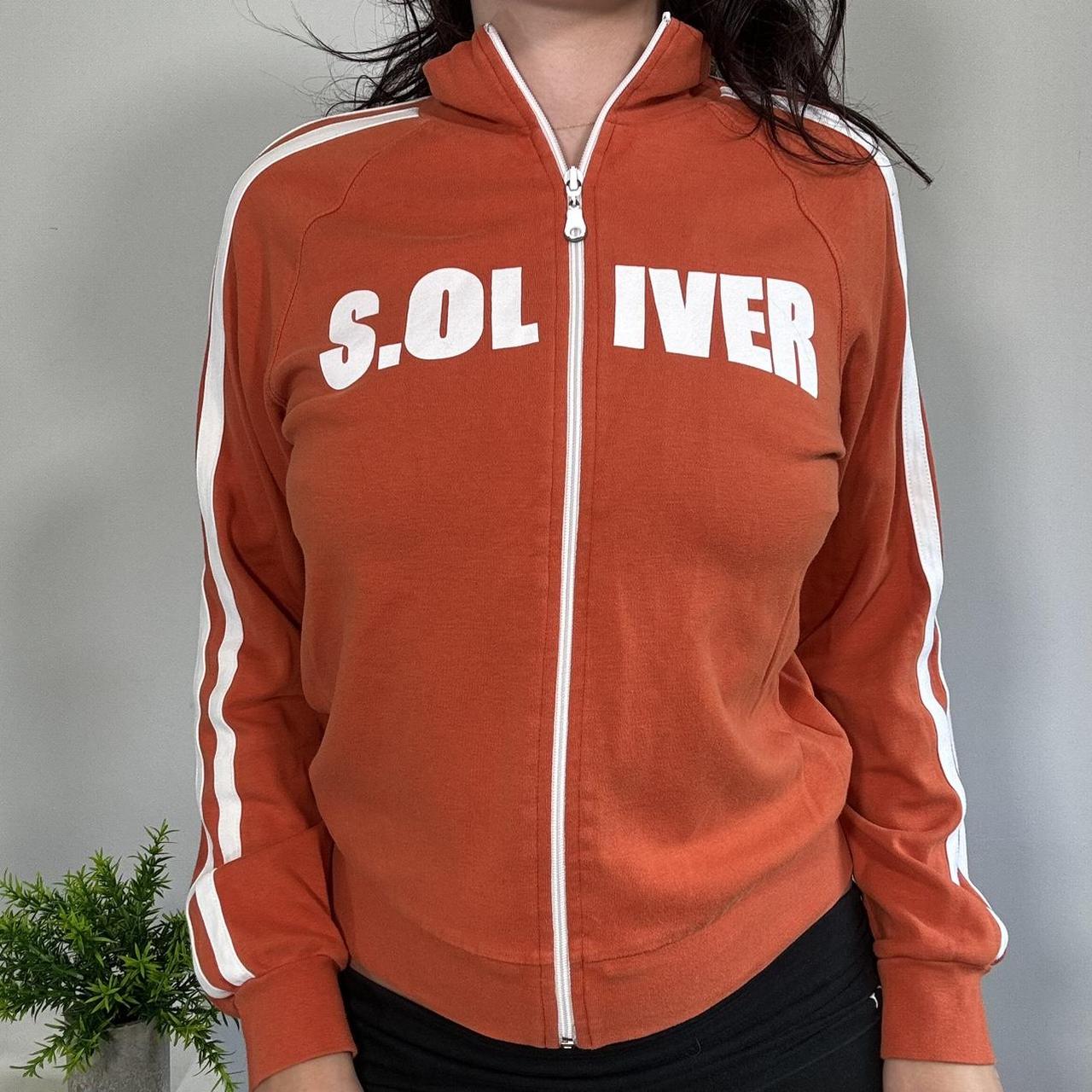 Vintage Orange Sports Jumper