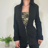 Vintage Black Fitted Jacket Jane Norman