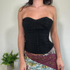 Vintage Black Strapless Corset Top Karen Millen