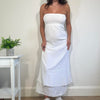 Vintage White Strapless Maxi Dress Jane Norman