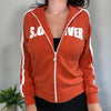 Vintage Orange Sports Jumper