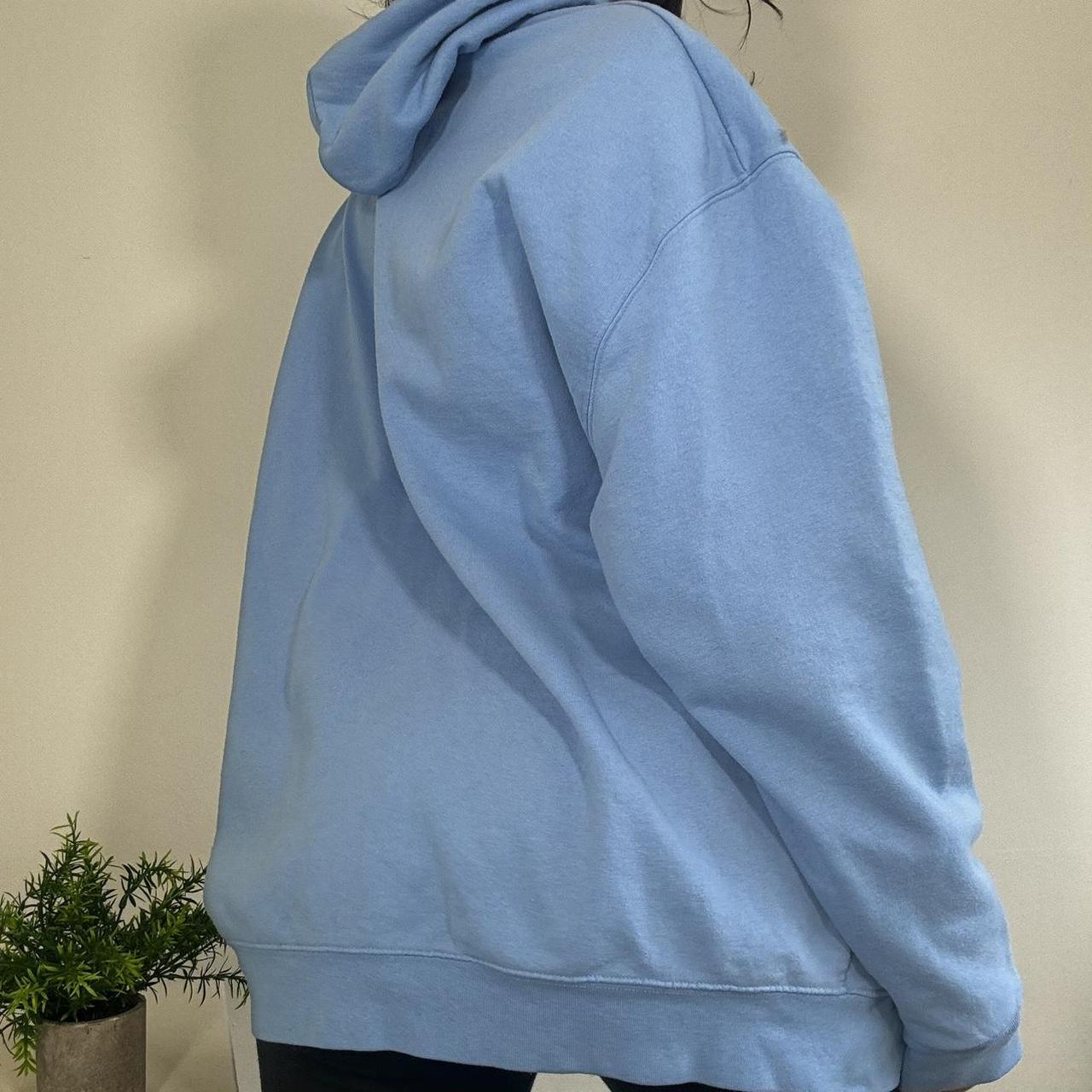 Vintage Cornflower Blue Hoodie Champion